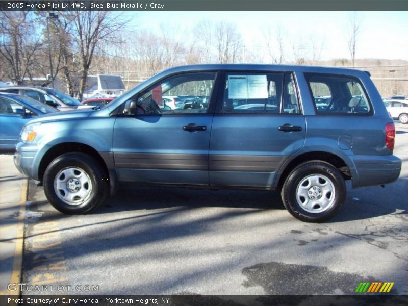 Steel Blue Metallic / Gray 2005 Honda Pilot LX 4WD