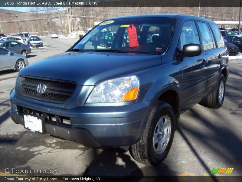 Steel Blue Metallic / Gray 2005 Honda Pilot LX 4WD