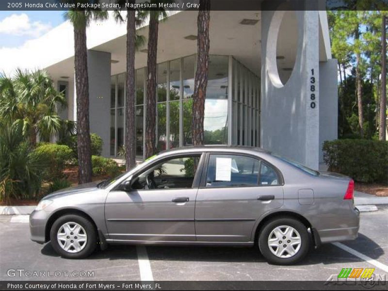 Magnesium Metallic / Gray 2005 Honda Civic Value Package Sedan