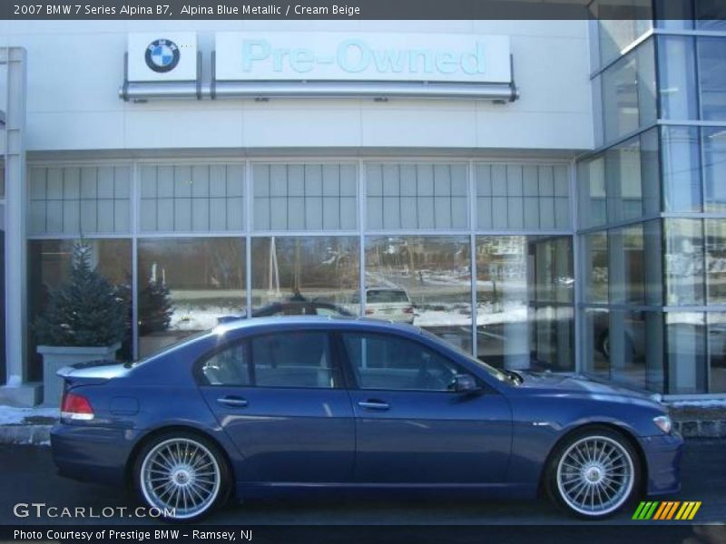Alpina Blue Metallic / Cream Beige 2007 BMW 7 Series Alpina B7