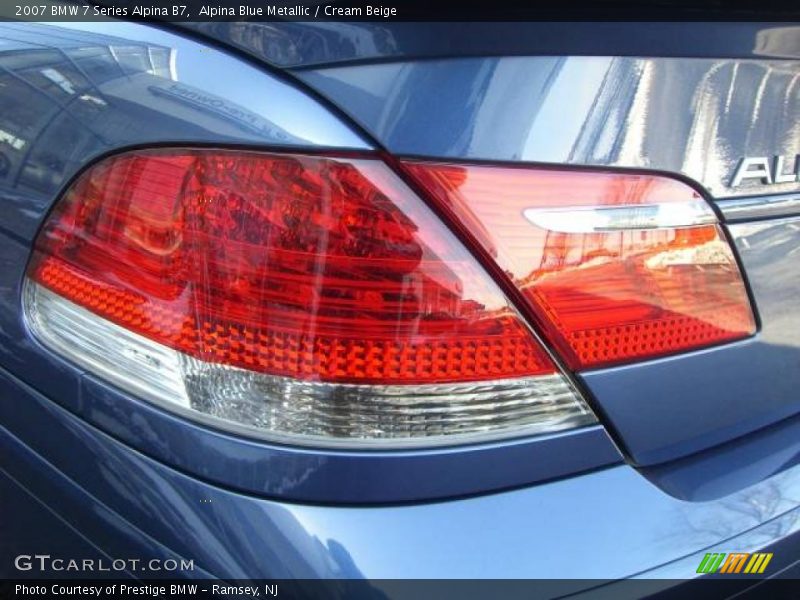 Alpina Blue Metallic / Cream Beige 2007 BMW 7 Series Alpina B7