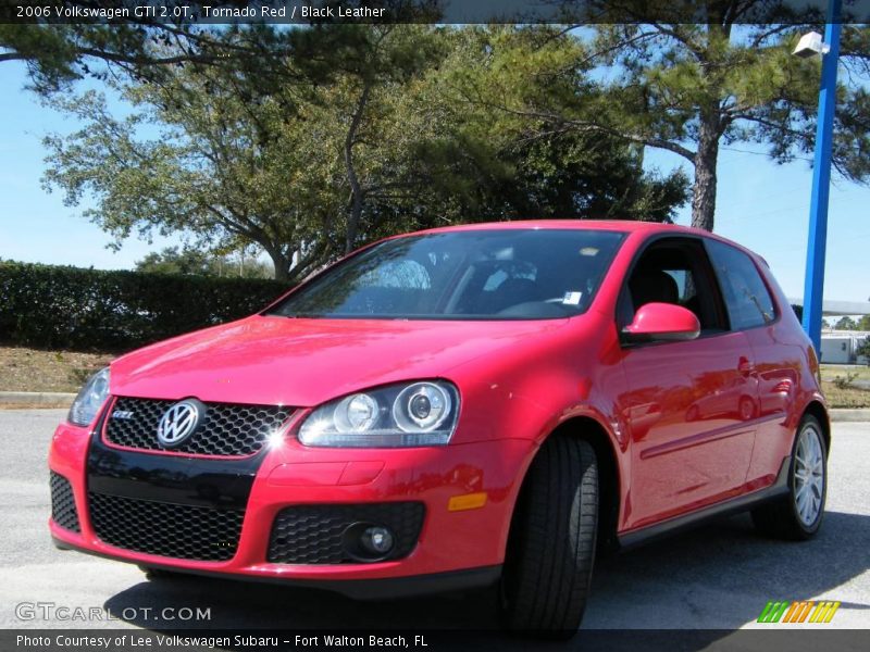 Tornado Red / Black Leather 2006 Volkswagen GTI 2.0T