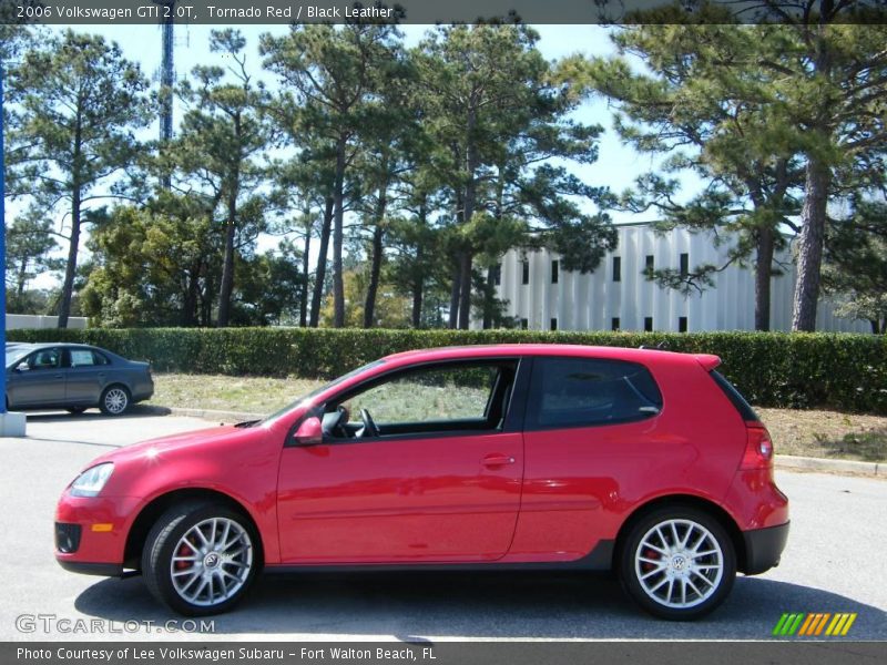 Tornado Red / Black Leather 2006 Volkswagen GTI 2.0T