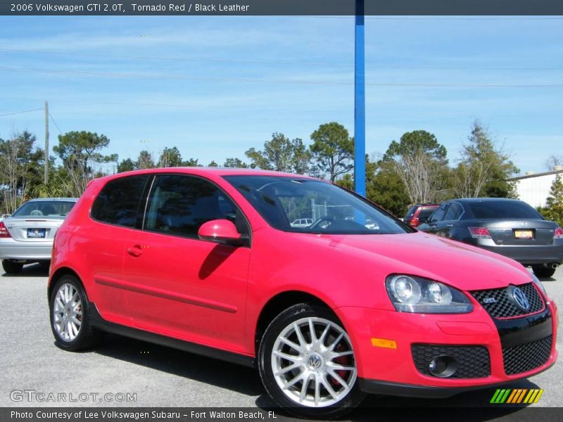 Tornado Red / Black Leather 2006 Volkswagen GTI 2.0T