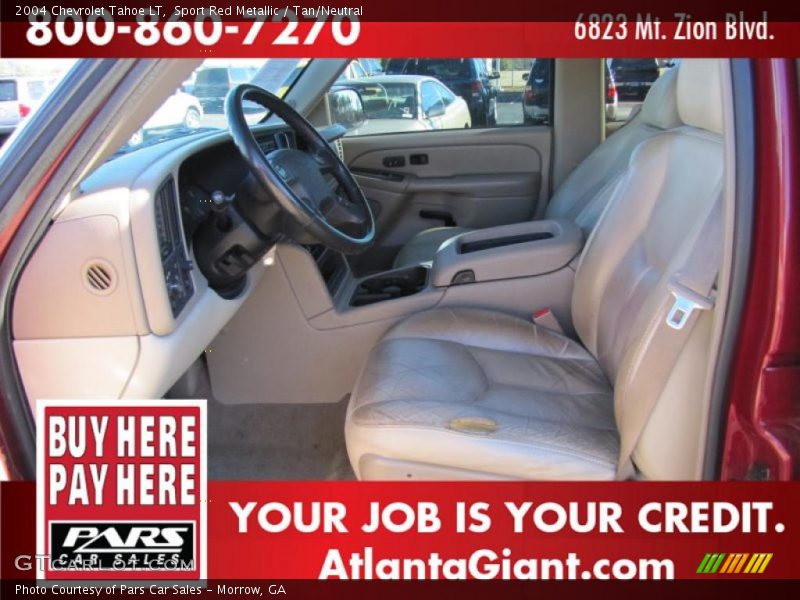 Sport Red Metallic / Tan/Neutral 2004 Chevrolet Tahoe LT