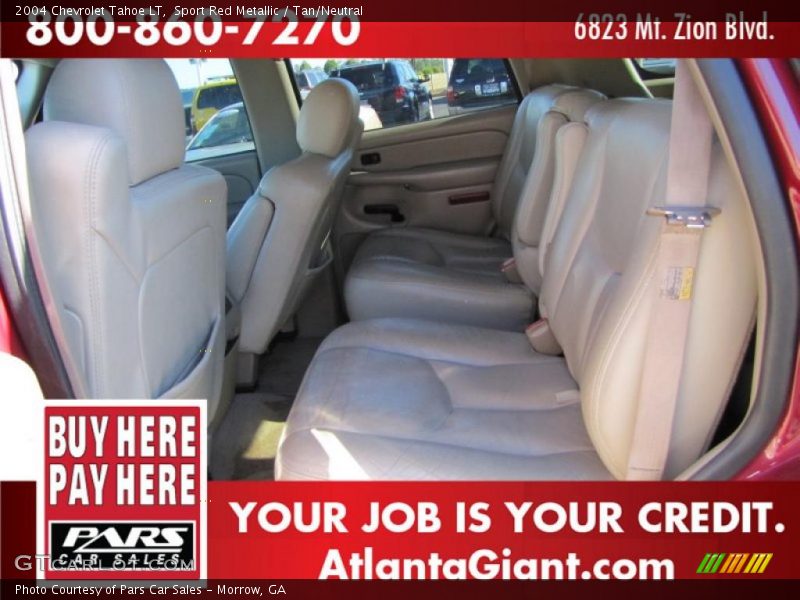Sport Red Metallic / Tan/Neutral 2004 Chevrolet Tahoe LT