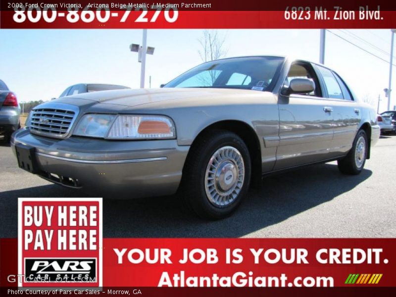 Arizona Beige Metallic / Medium Parchment 2002 Ford Crown Victoria