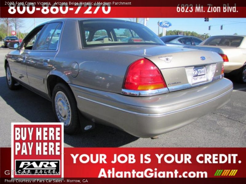 Arizona Beige Metallic / Medium Parchment 2002 Ford Crown Victoria