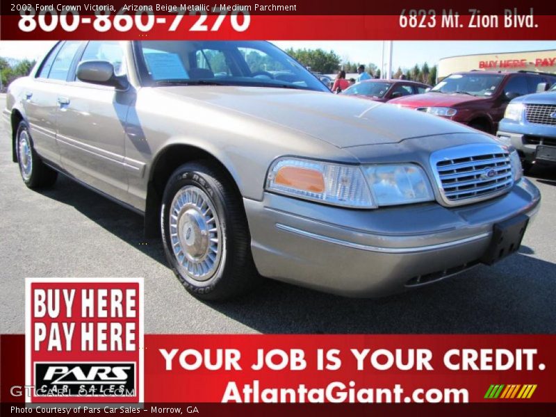 Arizona Beige Metallic / Medium Parchment 2002 Ford Crown Victoria