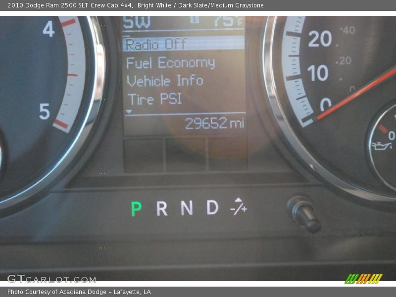 Bright White / Dark Slate/Medium Graystone 2010 Dodge Ram 2500 SLT Crew Cab 4x4