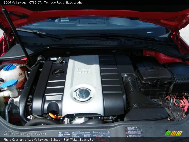 Tornado Red / Black Leather 2006 Volkswagen GTI 2.0T
