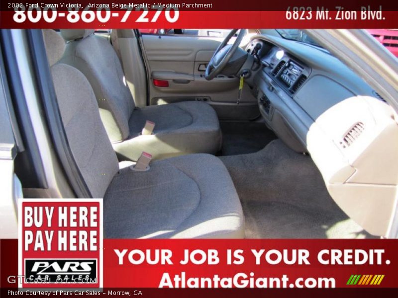 Arizona Beige Metallic / Medium Parchment 2002 Ford Crown Victoria