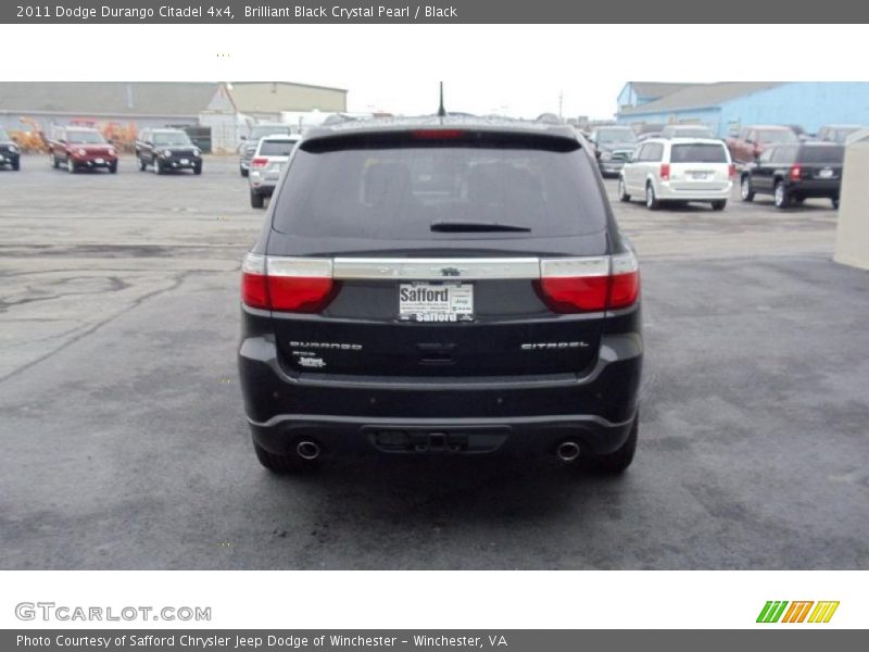 Brilliant Black Crystal Pearl / Black 2011 Dodge Durango Citadel 4x4