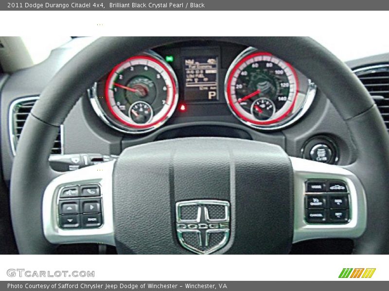 Brilliant Black Crystal Pearl / Black 2011 Dodge Durango Citadel 4x4