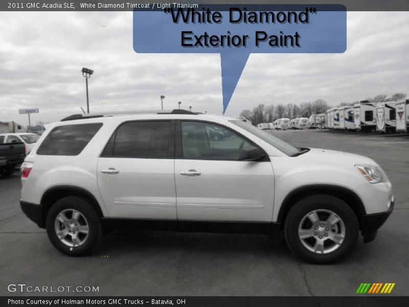 White Diamond Tintcoat / Light Titanium 2011 GMC Acadia SLE