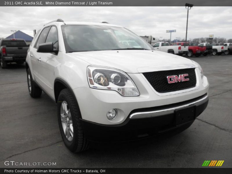 White Diamond Tintcoat / Light Titanium 2011 GMC Acadia SLE