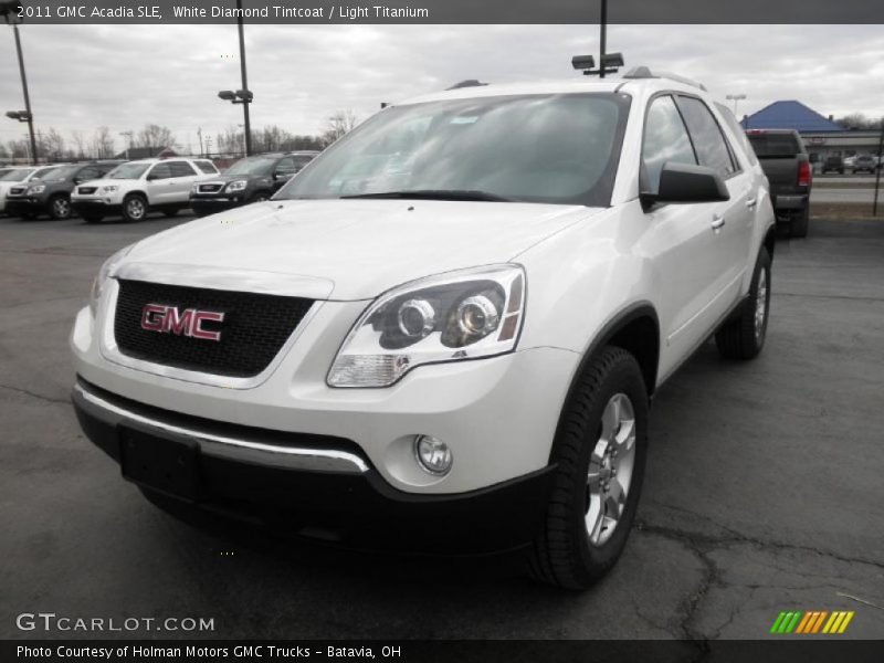 White Diamond Tintcoat / Light Titanium 2011 GMC Acadia SLE