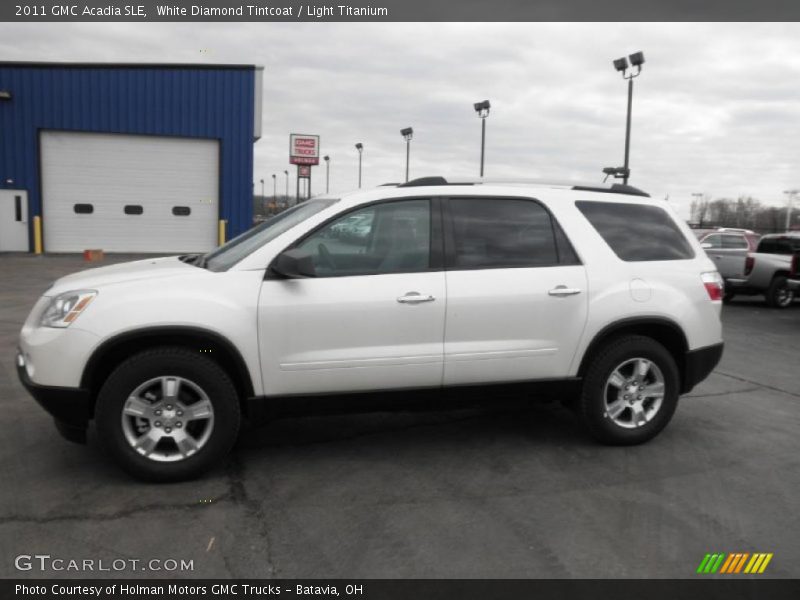 White Diamond Tintcoat / Light Titanium 2011 GMC Acadia SLE