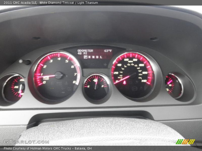 White Diamond Tintcoat / Light Titanium 2011 GMC Acadia SLE