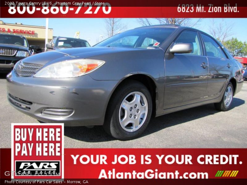 Phantom Gray Pearl / Stone 2002 Toyota Camry LE V6