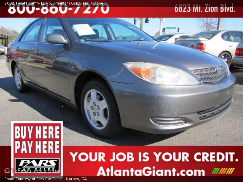 Phantom Gray Pearl / Stone 2002 Toyota Camry LE V6