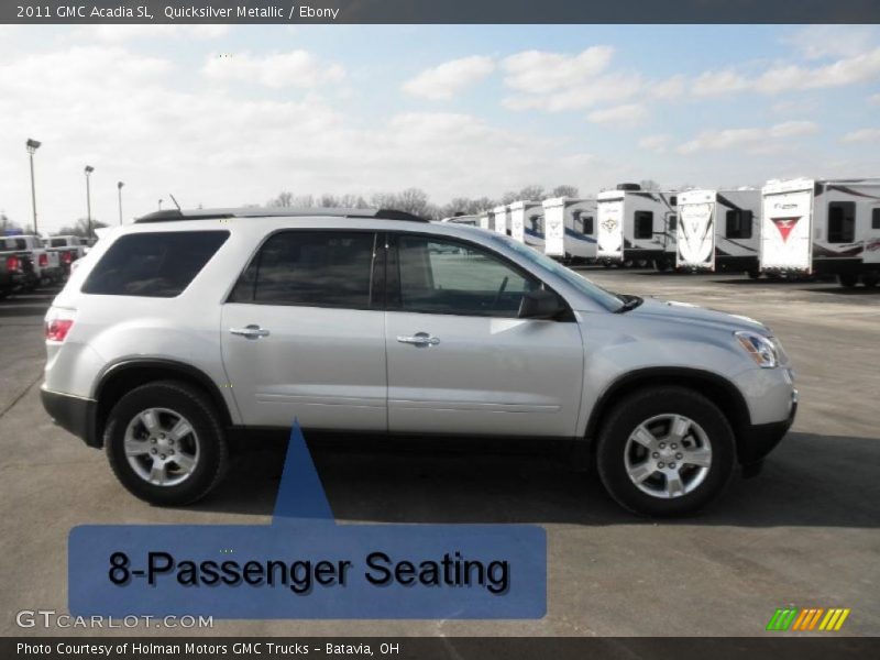 Quicksilver Metallic / Ebony 2011 GMC Acadia SL