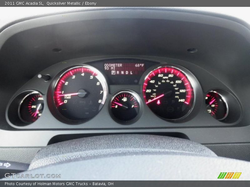 Quicksilver Metallic / Ebony 2011 GMC Acadia SL