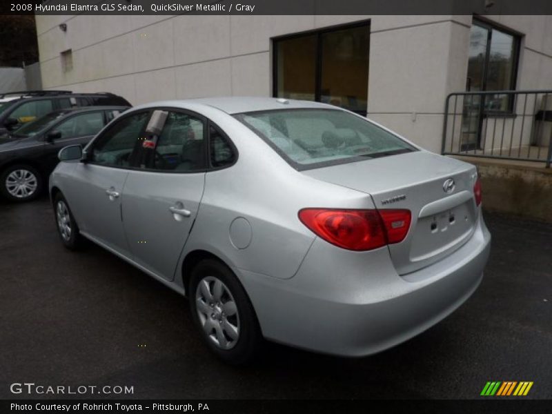 QuickSilver Metallic / Gray 2008 Hyundai Elantra GLS Sedan