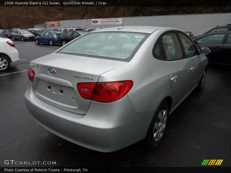 QuickSilver Metallic / Gray 2008 Hyundai Elantra GLS Sedan