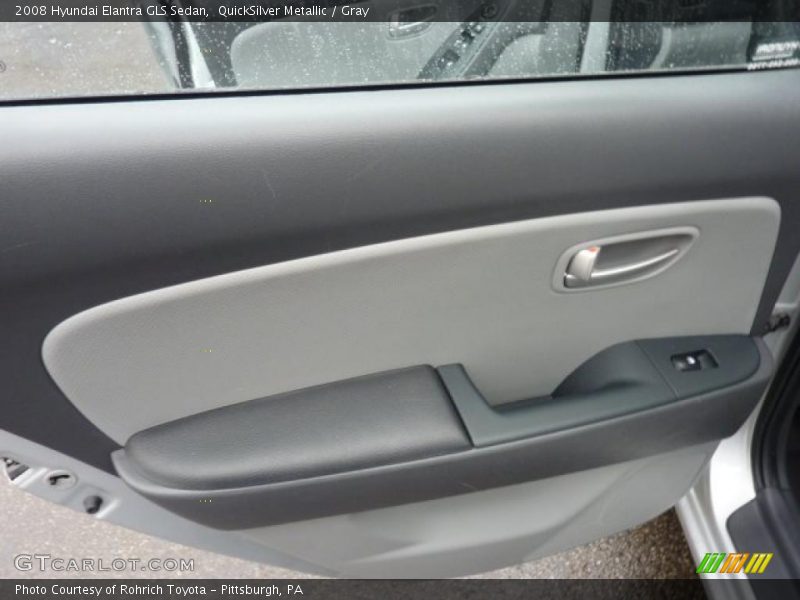 QuickSilver Metallic / Gray 2008 Hyundai Elantra GLS Sedan