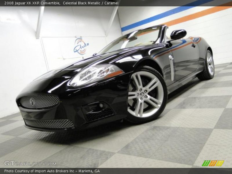 Celestial Black Metallic / Caramel 2008 Jaguar XK XKR Convertible