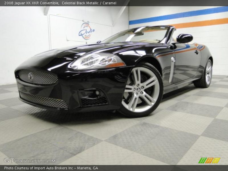 Celestial Black Metallic / Caramel 2008 Jaguar XK XKR Convertible