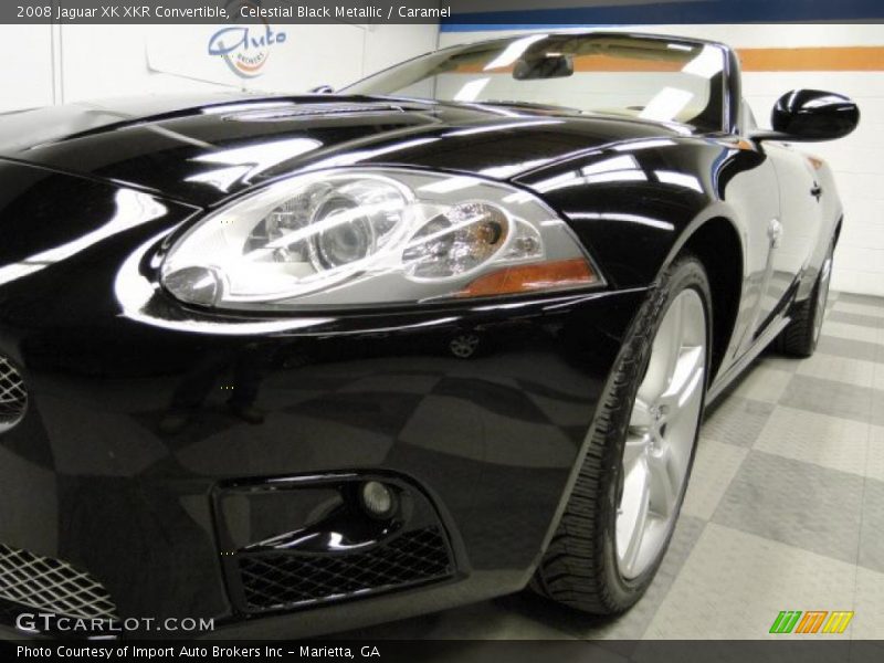 Celestial Black Metallic / Caramel 2008 Jaguar XK XKR Convertible