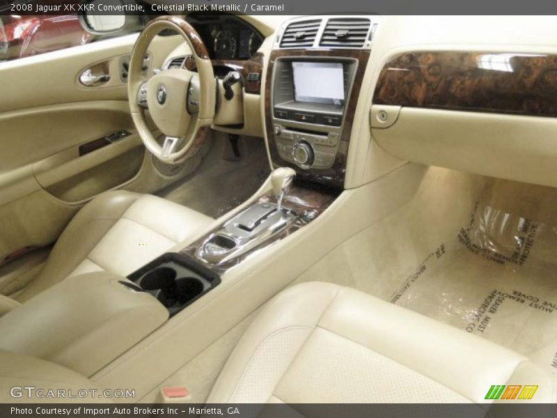 Celestial Black Metallic / Caramel 2008 Jaguar XK XKR Convertible