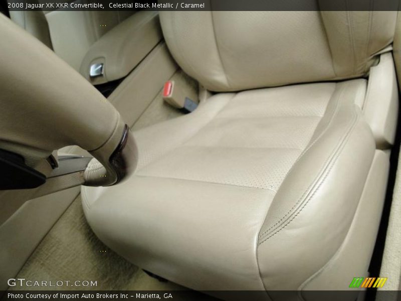 Celestial Black Metallic / Caramel 2008 Jaguar XK XKR Convertible