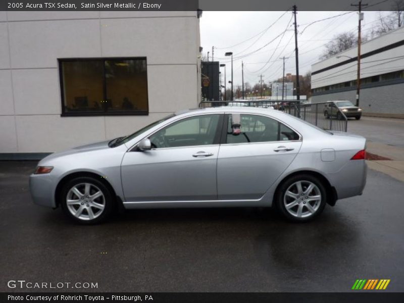 Satin Silver Metallic / Ebony 2005 Acura TSX Sedan