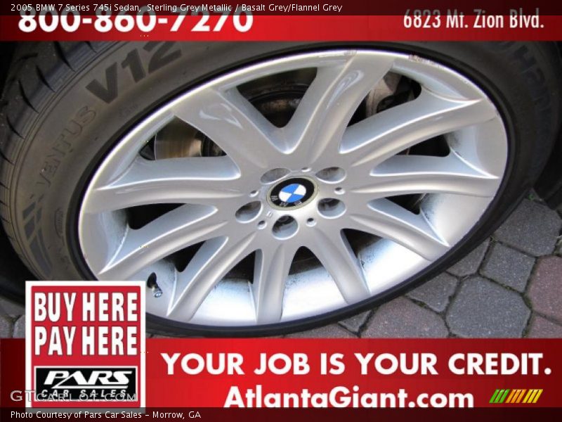 Sterling Grey Metallic / Basalt Grey/Flannel Grey 2005 BMW 7 Series 745i Sedan