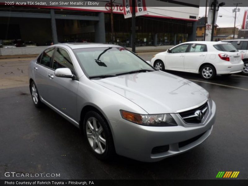 Satin Silver Metallic / Ebony 2005 Acura TSX Sedan