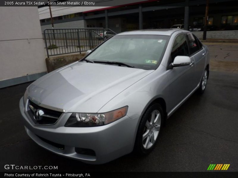 Satin Silver Metallic / Ebony 2005 Acura TSX Sedan