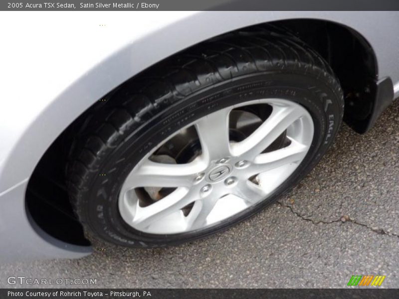 Satin Silver Metallic / Ebony 2005 Acura TSX Sedan