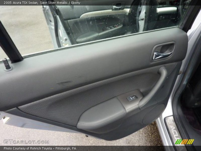 Satin Silver Metallic / Ebony 2005 Acura TSX Sedan