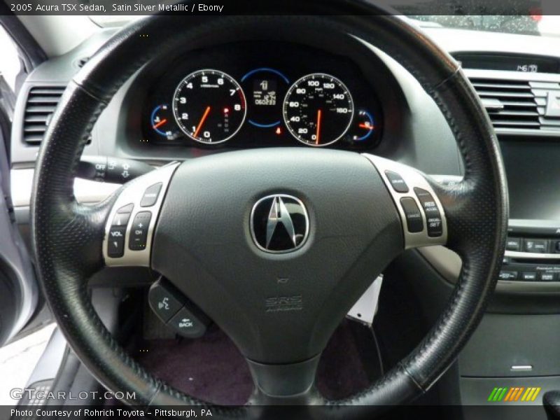 Satin Silver Metallic / Ebony 2005 Acura TSX Sedan