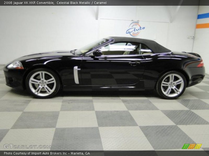 Celestial Black Metallic / Caramel 2008 Jaguar XK XKR Convertible