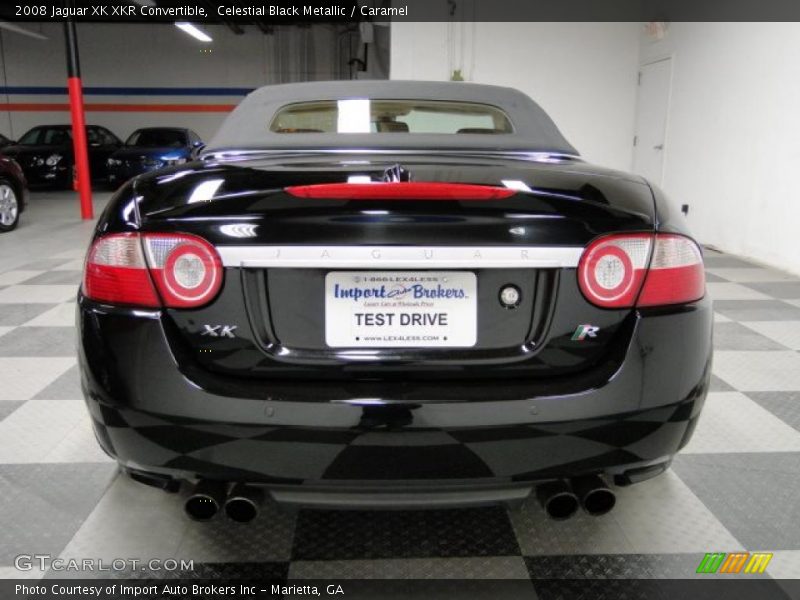 Celestial Black Metallic / Caramel 2008 Jaguar XK XKR Convertible