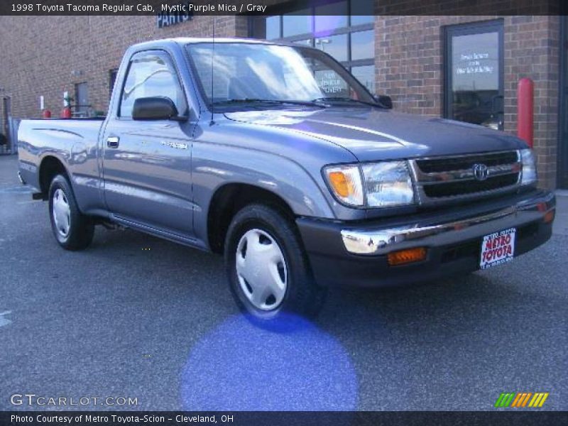 Mystic Purple Mica / Gray 1998 Toyota Tacoma Regular Cab