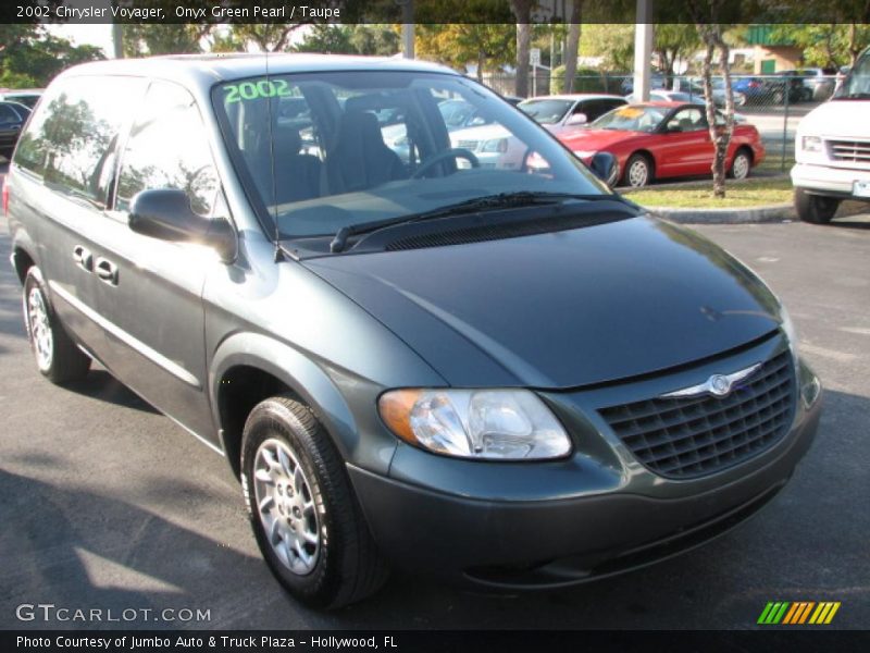 Onyx Green Pearl / Taupe 2002 Chrysler Voyager