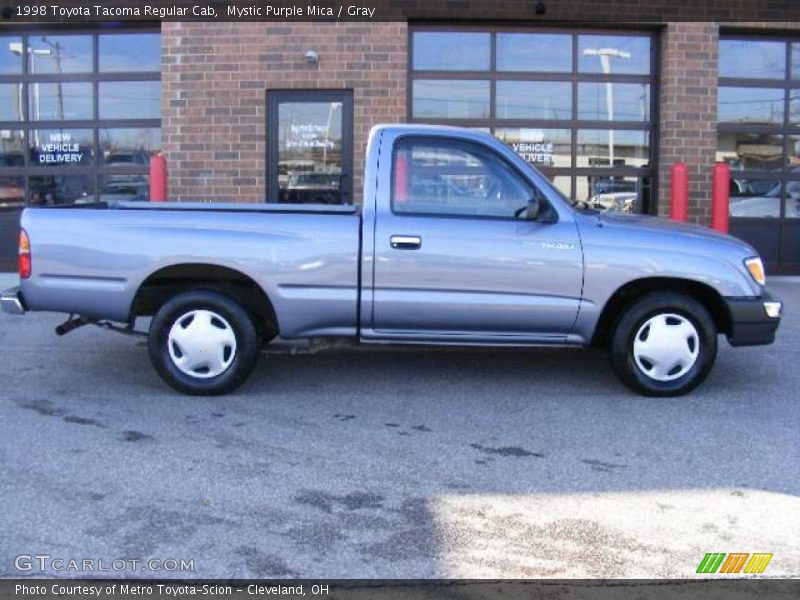 Mystic Purple Mica / Gray 1998 Toyota Tacoma Regular Cab
