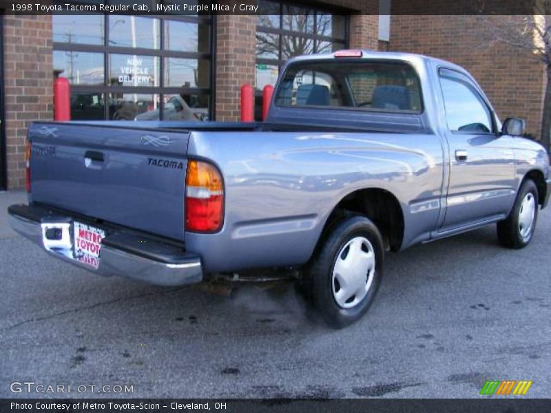 Mystic Purple Mica / Gray 1998 Toyota Tacoma Regular Cab