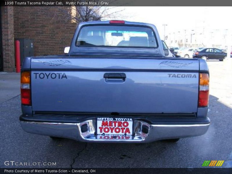 Mystic Purple Mica / Gray 1998 Toyota Tacoma Regular Cab