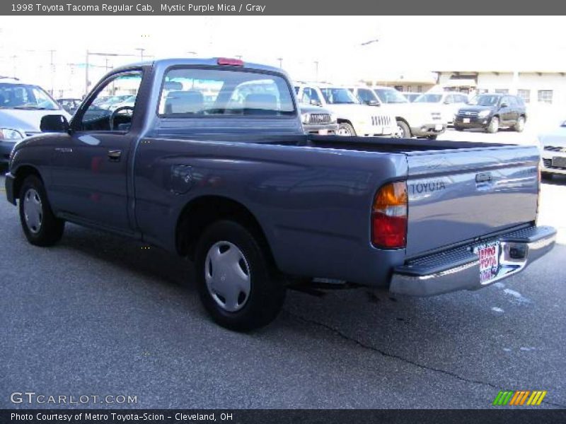 Mystic Purple Mica / Gray 1998 Toyota Tacoma Regular Cab